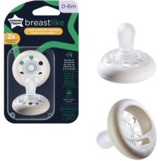 Tommee Tippee TTP43344021 Smoczek uspokajający BREAST-LIKE  0-6m mix 2 szt