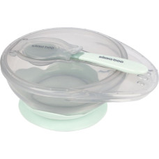 Suction bowl with spoon Mint