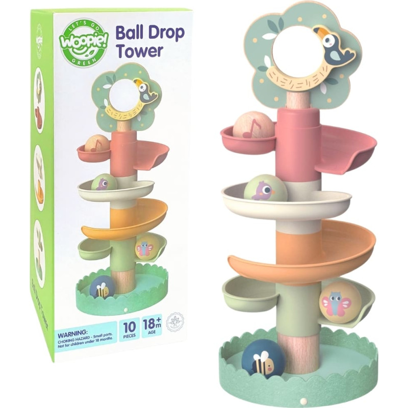 Woopie GREEN trä kulbana, 6 delar