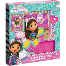 Totum Gabby's Dollhouse dagbok med diamantmosaik