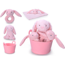 Pro Kids gosedjur / Skallra  - 01254 - BUNNY set - PINK - Storlek 20 cm