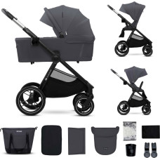 Kinderkraft universell barnvagn 2IN1 NEA 2.0, deep grey, KSNEA002DGR2000