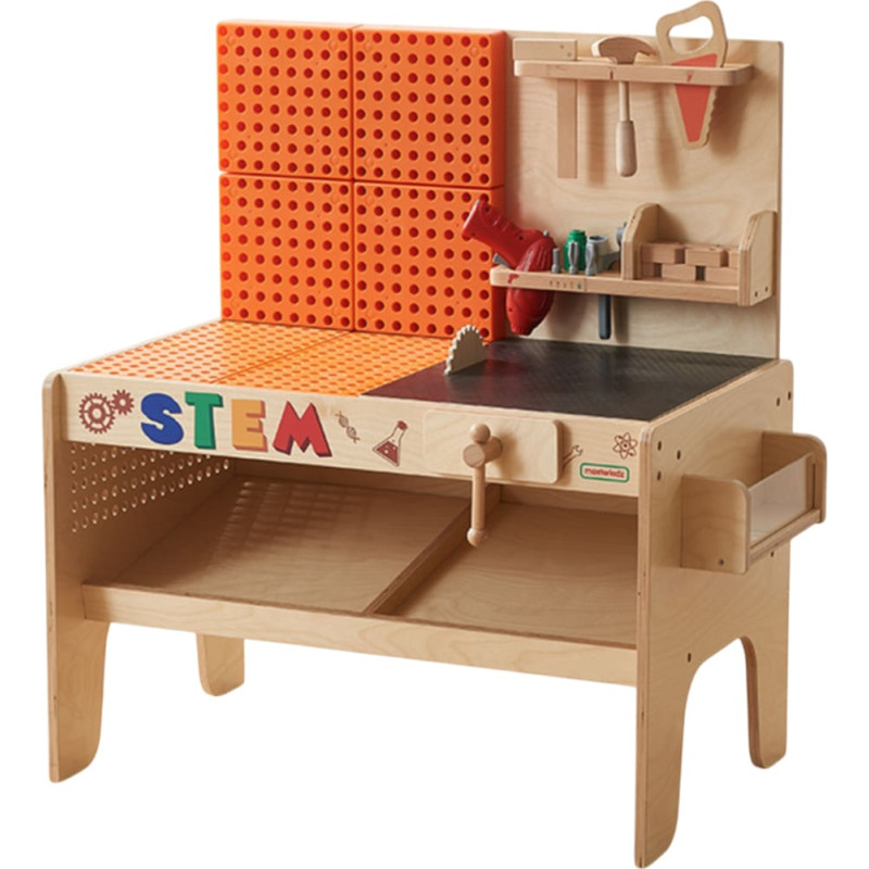 Masterkidz Träverkstad XXL Montessori STEM med Verktyg