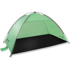 Springos Beach tent Springos PT034, garden 210×120×112 cm travel shelter with carry bag, UV‑filtered green‑grey‑black