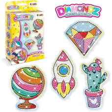 Diamantbroderiklämmor – 4 st