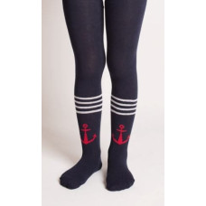 Bellissima Children tights B406 dark blue-anchor 122/128