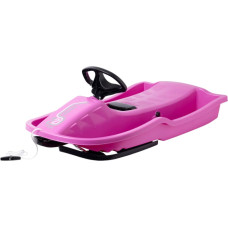 STIGA styrbar kälke Snowpower, rosa