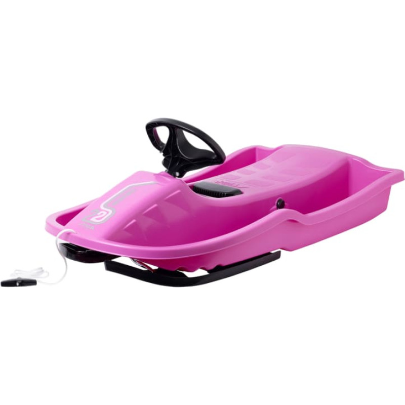 STIGA styrbar kälke Snowpower, rosa