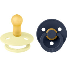 Bibs Colour Round pacifiers Luna/Deep space 0-6m 2pcs