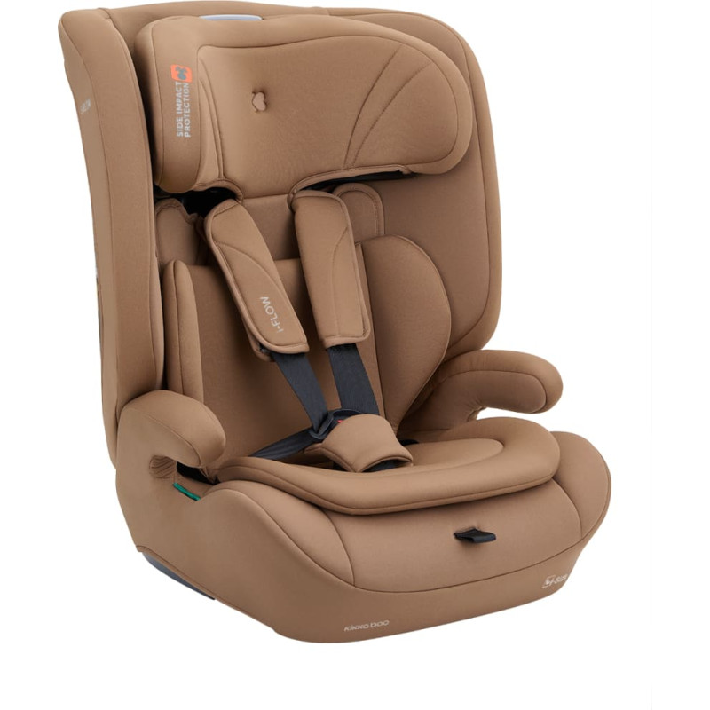 KIKKABOO Bilbarnstol 76–150 cm i-Flow i-Size — Mocha