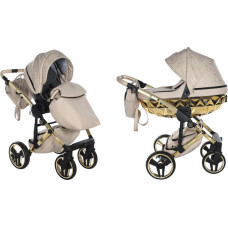 Junama Universal stroller 2 in 1 Hearts 07 beige/gold