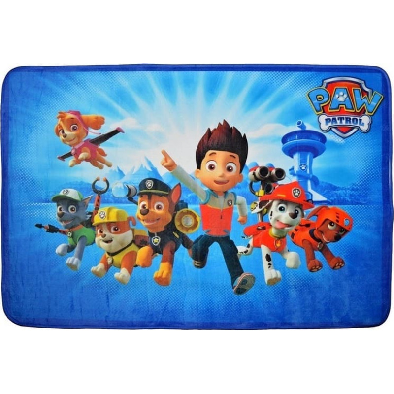 Nickelodeon Ultrasoft-matta, blå, 100 × 150 cm
