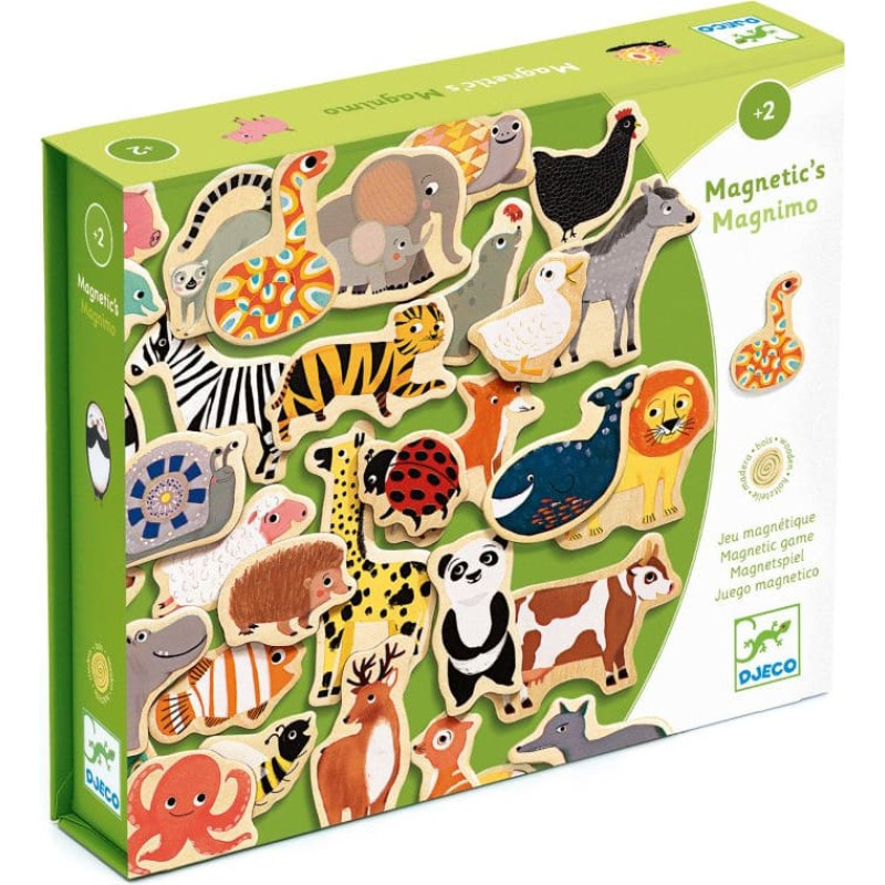 DJECO Magnēti – Dzīvnieki (36 gab.) DJ03124