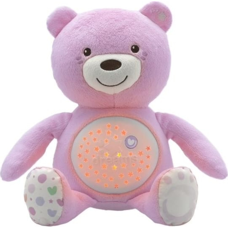 CHICCO Muzikāls lācītis Rozā, 30cm