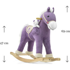 MILLY MALLY PONY Bērnu šūpuļzirgs PURPLE