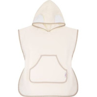 BOCIOLAND pončo ar kapuci 55x60cm, krēmkrāsa BL184