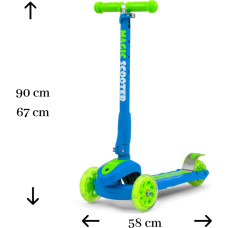 MILLY MALLY MAGIC SCOOTER skrejritenis BLUE-GREEN