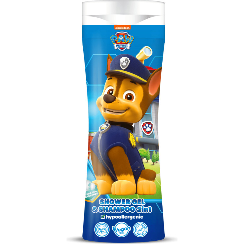 Paw Patrol Šampūns un dušas želeja divi vienā, 300ml, Čeiss (košļājamā gumija)