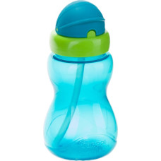 CANPOL BABIES Pudele ar salmiņu 12m+ 270ml 56/109 zils