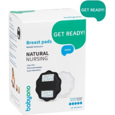BABYONO NATURAL Krūštura ieliktņi 24gab. 298/02 black