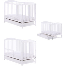 To-Ma Cot/bed - PETIT FOX - 2in1 - drawer - WHITE