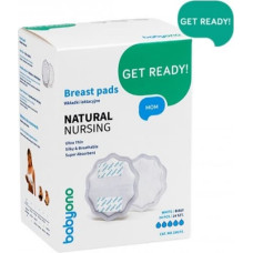 BABYONO NATURAL Krūštura ieliktņi 24gab. 298/01 white