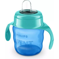 PHILIPS AVENT EASY SIP klasiskā mācību krūzīte ar rokturiem, 6M+, 200ml, silikona snīpis SCF551/05 zaļa