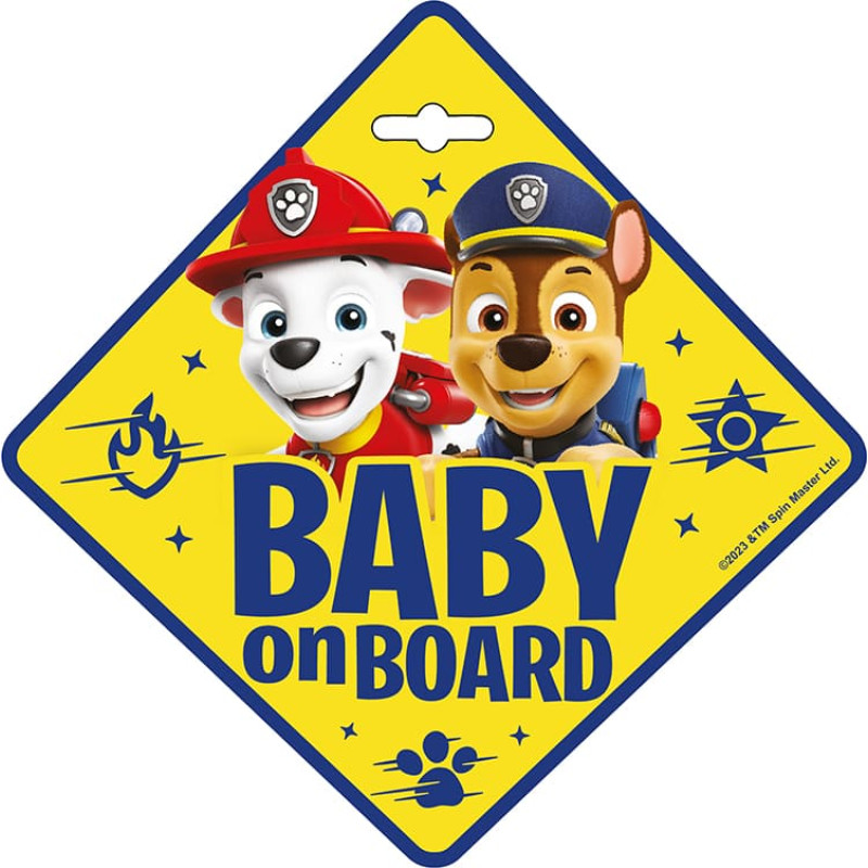 DISNEY Dekal BABY ON BOARD PAW PATROL BOYS