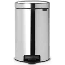 Brabantia atkritumu tvertne ar pedāli NewIcon, 12 l, Brilliant Steel - 113581