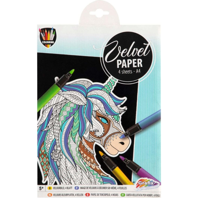 Grafix velvet paber värvimiseks