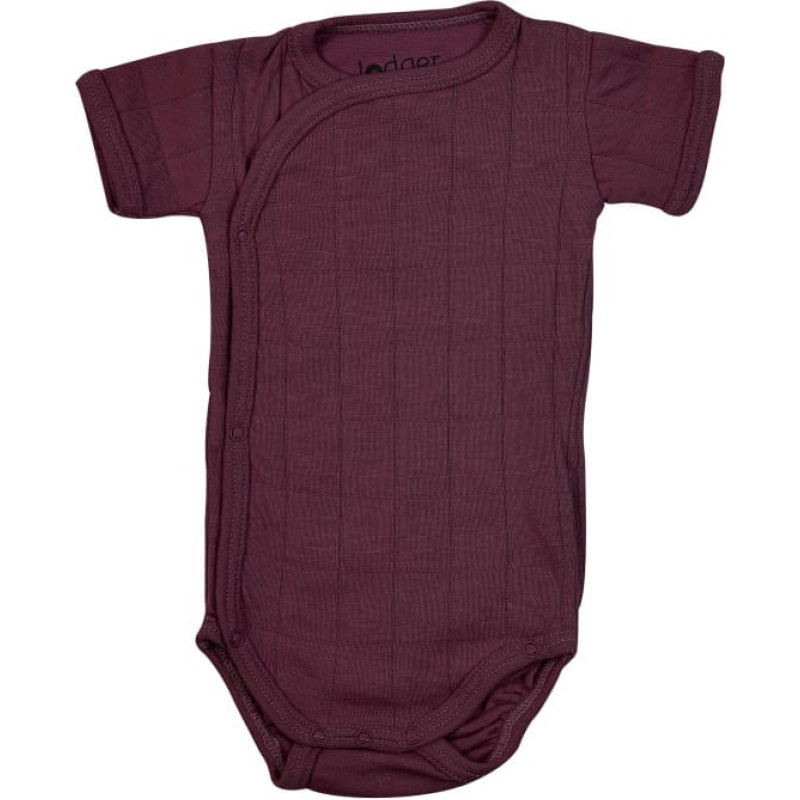 Lodger Romper Solid kokvilnas bodijs ar īsām piedurknēm, Nocture, 62 cm - RFS 077_62