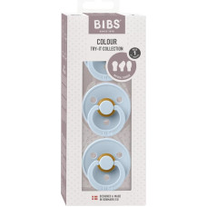 BIBS Colour Try It  izmēģinājuma komplekts  3gb. Baby Blue 0m+