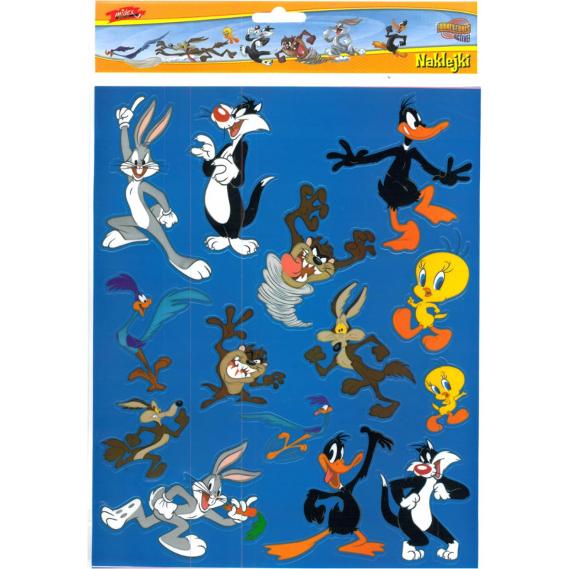 NAKLEJKI LOONEY TUNES 14 SZTUK