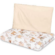 Sensillo TWO-ELEMENT BEDDING THE WOLF AND FRIENDS BEIGE 100X135 