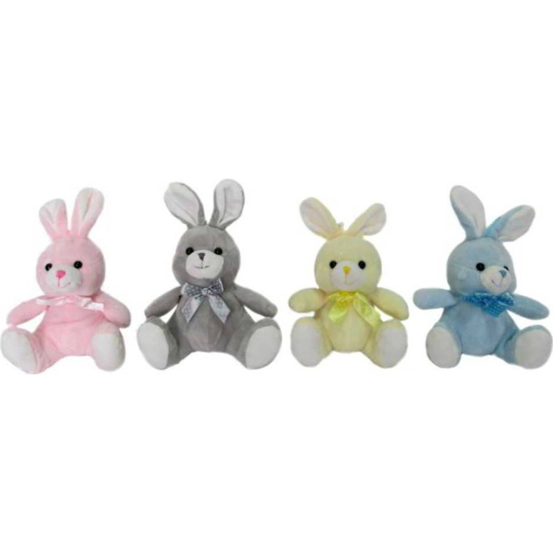 Sun-Day Plush toy - 2435 - BUNNY WITH A BOW - size 14 cm