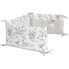 Sensillo BED BUMPER DEERS GREY PLUSH KARO