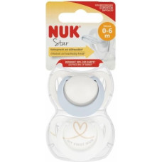 NUK 1872 SM.SIL. STAR DAY & NIGHT 0-6 2PCS/PUD 541393, 175285