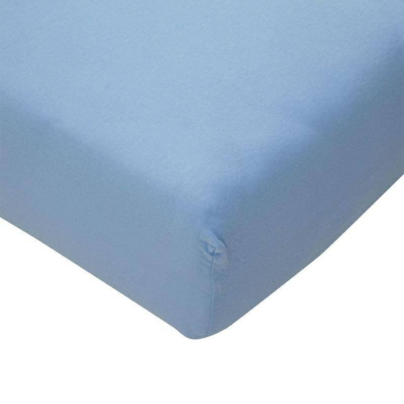 Miniania vattentätt jersey-lakan – 120×60 cm, blå