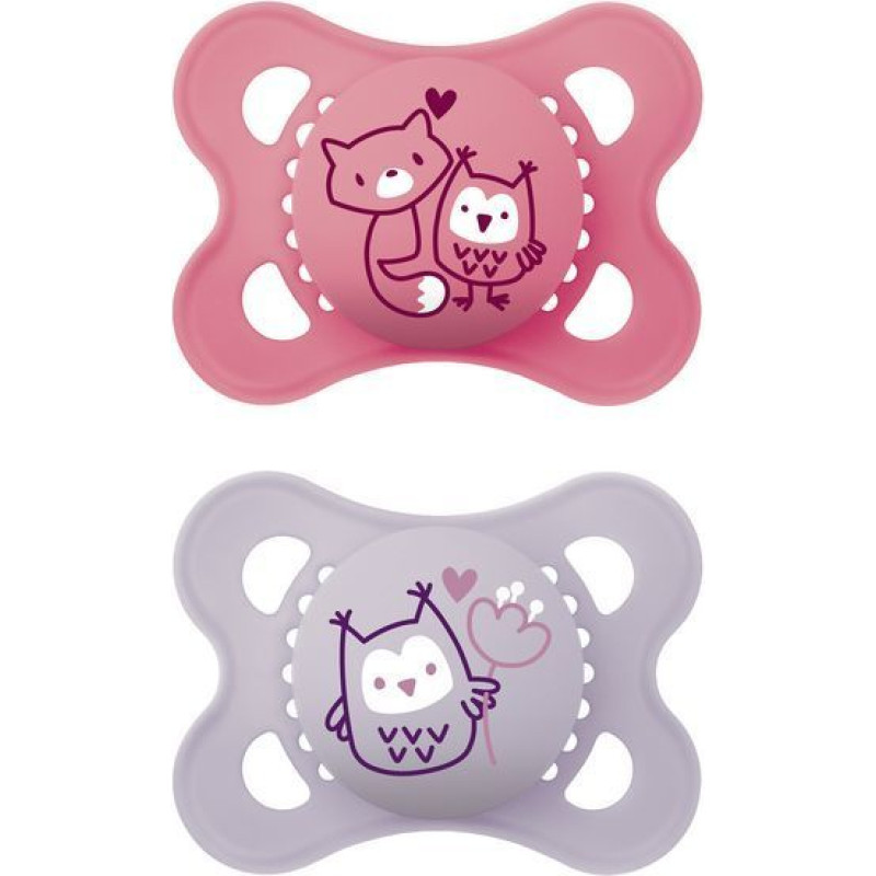 Mam Baby 0639 ORIGINAL pacifier 2-6 PLANET LOVE GIRL