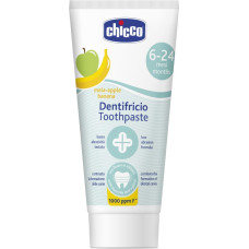 Chicco 918707 TOOTHPASTE WITH FLUORINE 50ML APPLE-BANANA 6M +