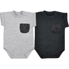 Koala Baby Bodysuit - POCKET - GREY