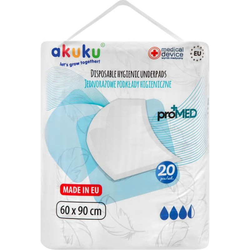 Akuku A0144 1-TIME BASE 60 X 90 PROMED 20PCS