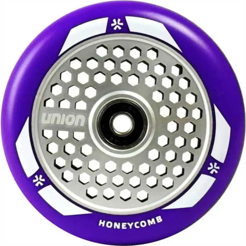 Union Ratas tõukerattale UNION Honeycomb Pro Scooter Wheel 110mm, lilla/hõbe