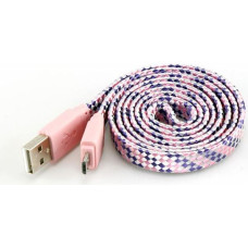 Sbox USB->Micro USB 2.0 M/M 1m colorfull blister rose USB-103CF-P