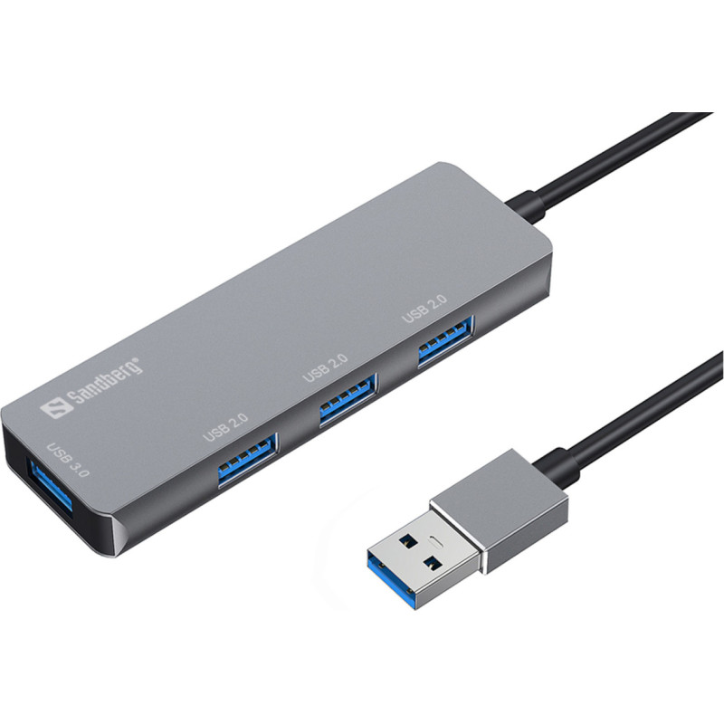 Sandberg 333-67 USB-A Hub 1xUSB3.0+3x2.0 SAVER