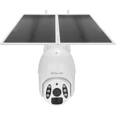 Tellur Smart WiFi Solar Camera P&T 3MP, 2K UltraHD, PIR, 20W solar panel, white