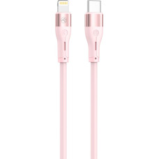 Tellur Silicone Type-C to Lightning Cable PD30W 1m Pink