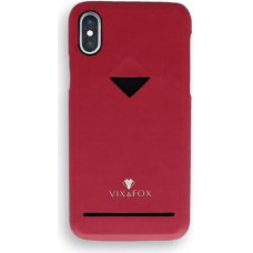 Vixfox Card Slot Back Shell for Iphone X/XS ruby red