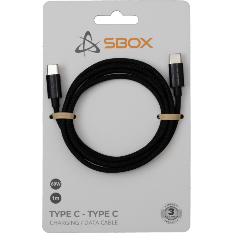 Sbox Type C - Type C M/M 1m black TYPEC-1-B