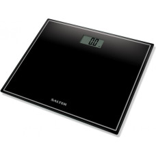 Salter 9207 BK3R Compact Glass Electronic Bathroom Scale - Black